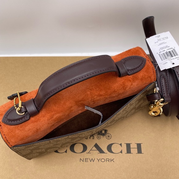 Coach Kleo Top Handle In Signature Canvas - Picture 11 of 15